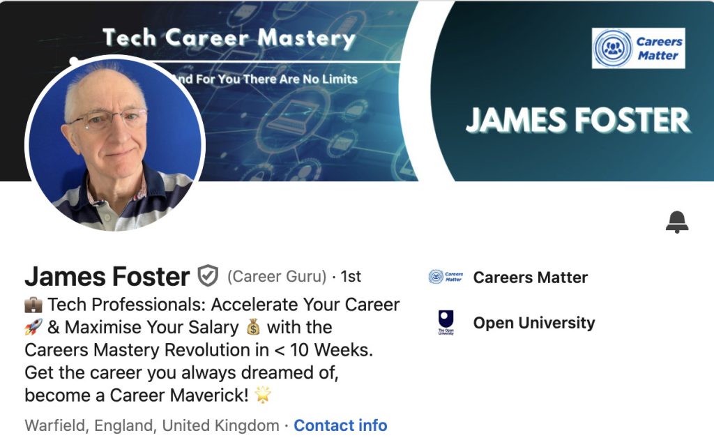 James Foster Careers Matter Linkedin Profile