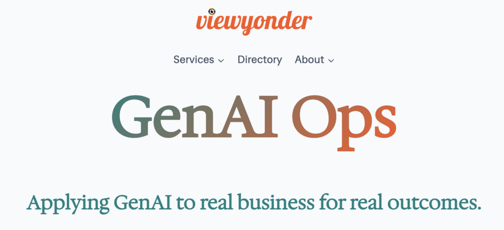 Viewyonder Genai Services Banner